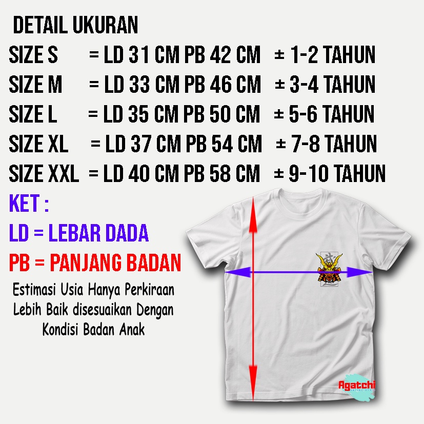 Baju Kaos Atasan Anak Laki-Laki The Next Samurai