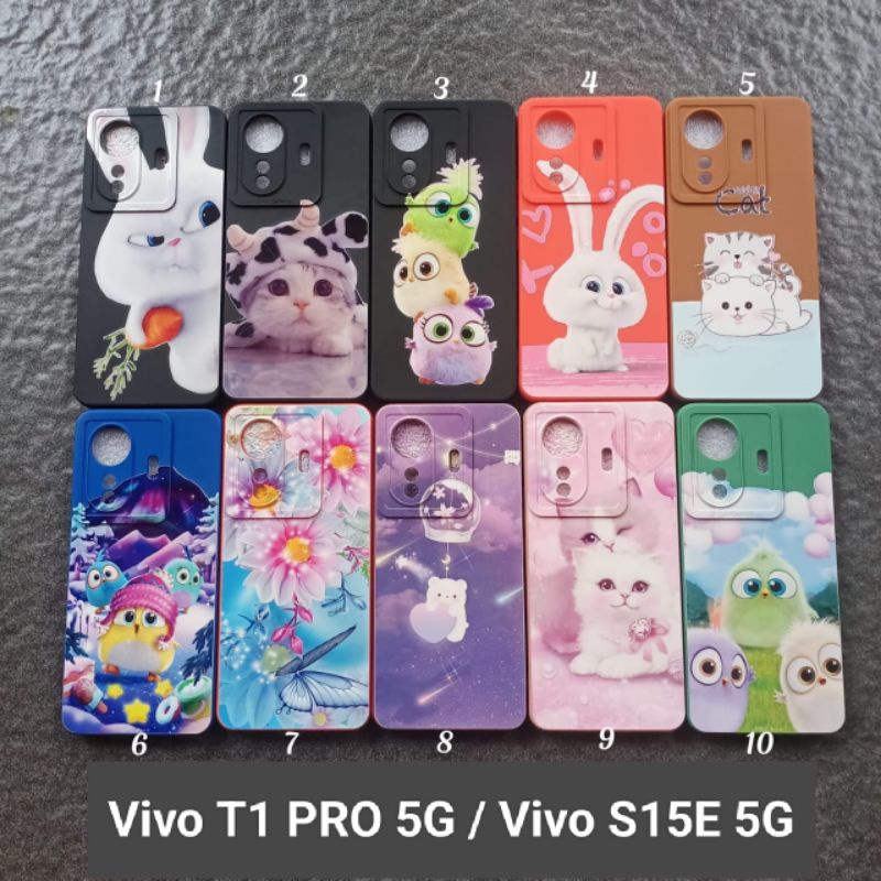 Case Gambar Vivo T1 PRO 5G . Vivo S15E 5G motif cewek soft case softcase softshell silikon cover casing kesing housing