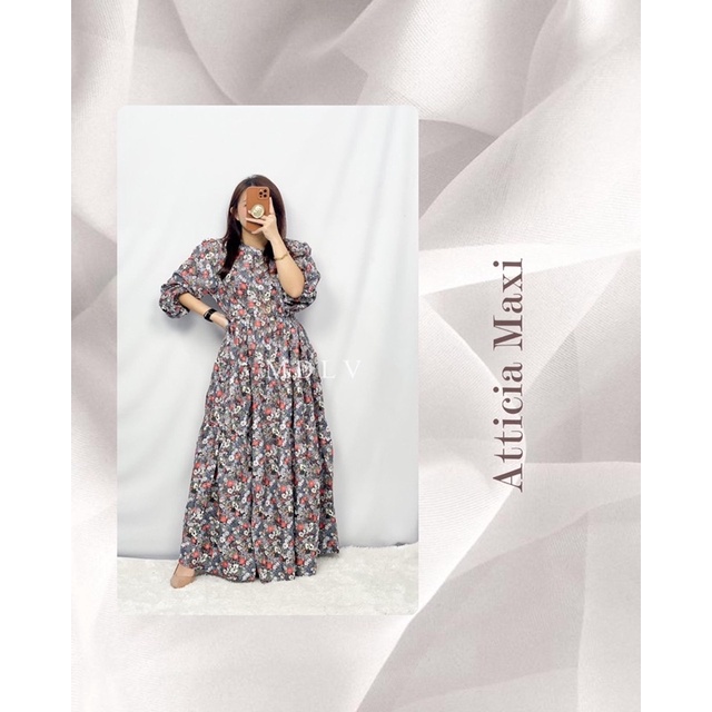 MDLV 01190 ATTICIA MAXI DRESS KOREA DRESS MAXI DRESS MUSLIM GAMIS MAXI FASHION MUSLIM FASHION IMPORT