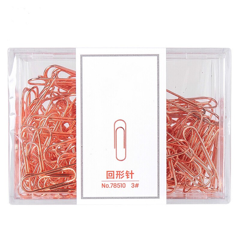 160 Pcs/set Rose Gold Color Creative Cute Shape Paper Clip for School Home Office Decoration