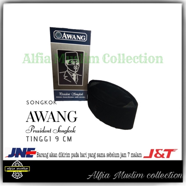 Songkok Awang Peci Awang Tinggi 9 Kopyah Awang Peci Hitam AC Peci Hitam Exclusive