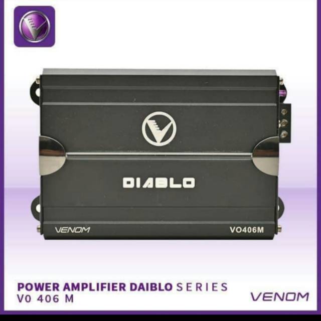 Venom power amplifier Diablo VO 406 M 4channel mobil universal