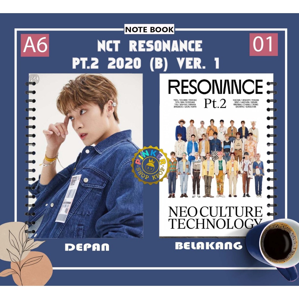 

Note/Notebook A6 NCT RESONANCE 2020 versi 1 Buku Notes Notebook