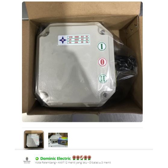 Ohm Saklar 16A NK / Switch Genset