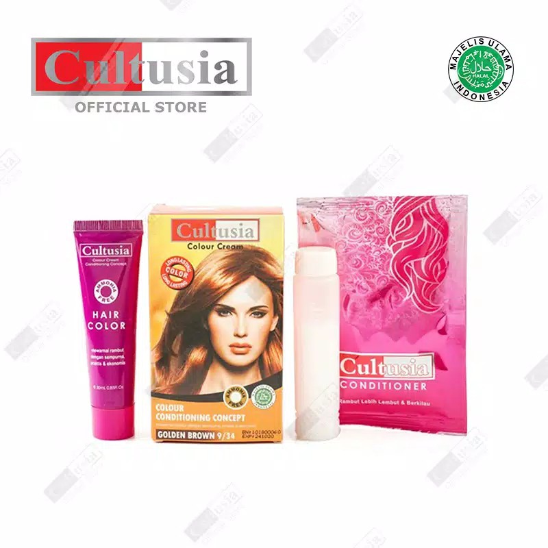 Cultusia Hair Color Golden Brown 9/34 30 ML