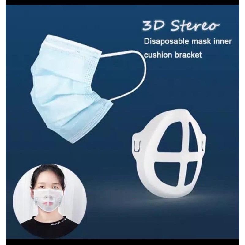 PENYANGGA MASKER 3D MASK BRACKET SILIKON SIRKULASI UDARA ANTI PENGAP DAN SESAK READY