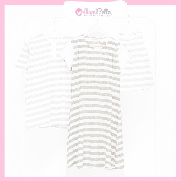

Mamibelle Ohana-A Mini Dress Hamil & Menyusui Misty Premium