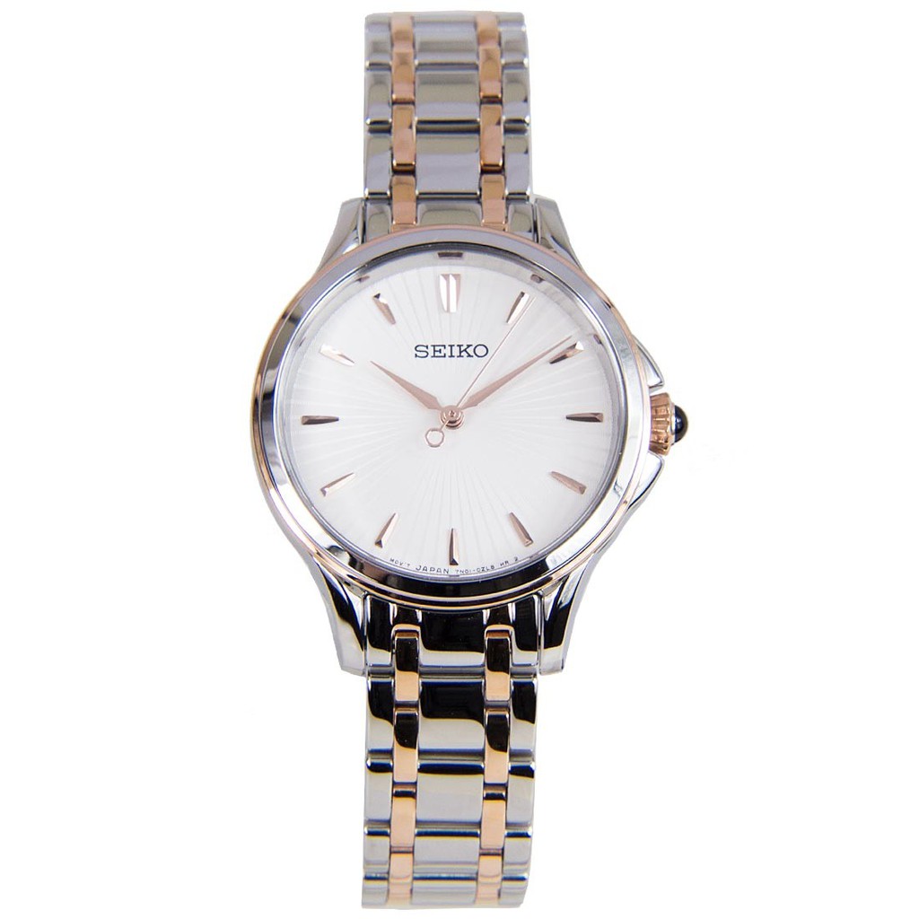 Seiko Ladies SRZ492P1 Quartz Two Tone - Jam Tangan Wanita SRZ492