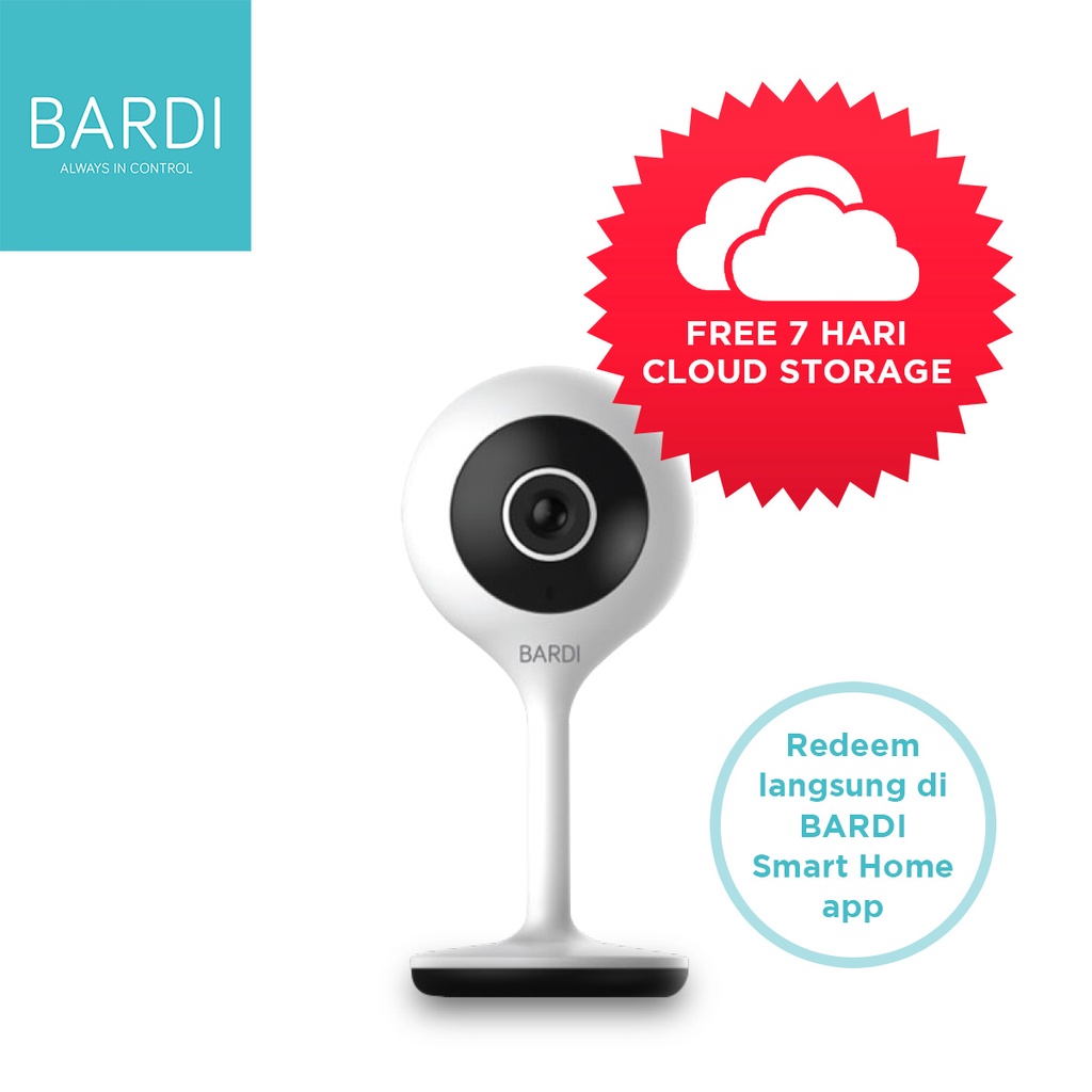 BARDI Smart IP Camera 1080HD CCTV Wifi IoT HomeAutomation