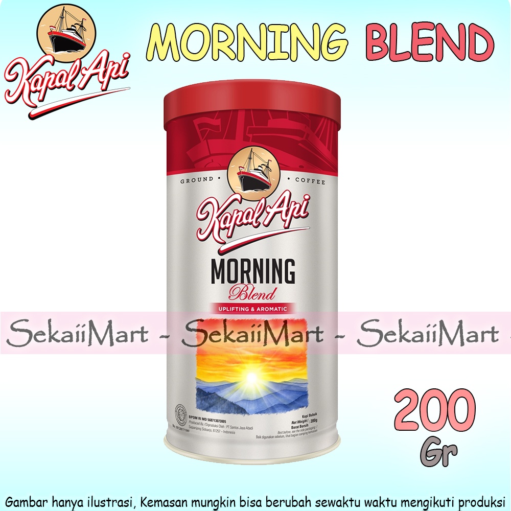 

KAPAL API Morning Blend 200g - KAPALAPI Kopi Hitam Kemasan Kaleng