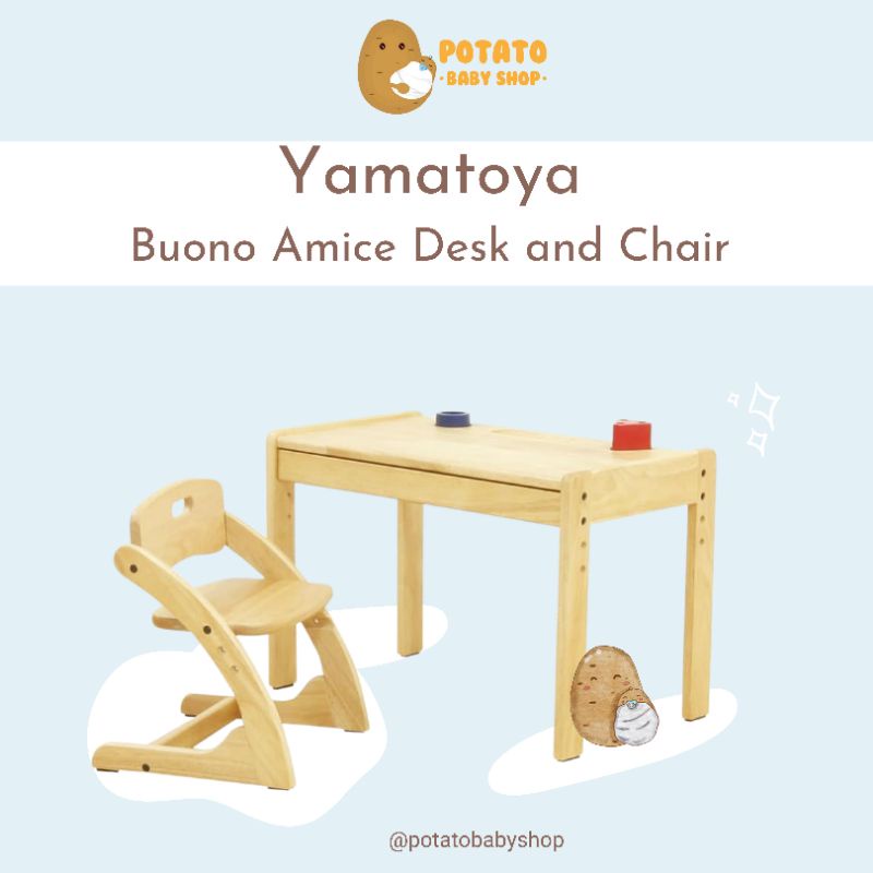 Yamatoya - Buono Amice Desk And Chair Set Meja Belajar