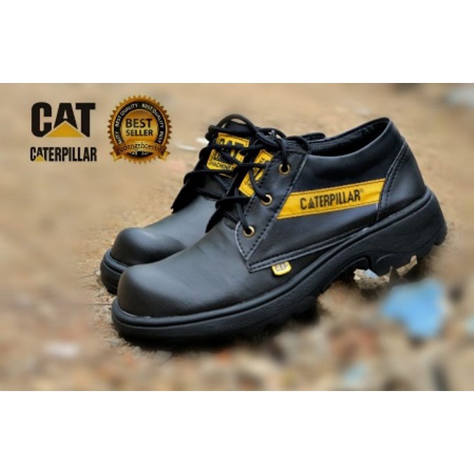 SEPATU SAFETY STEEL TOE CAT LOW MURAH SEPATU PROYEK SEPATU KERJA