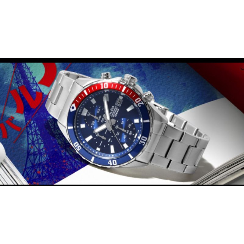 Jam Tangan Pria Alba Cronograph Pepsi