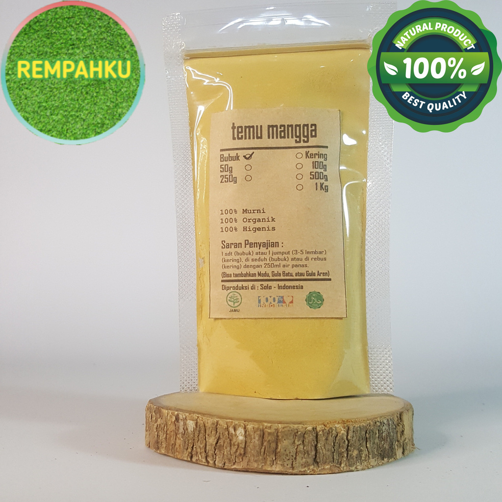 

TEMU MANGGA BUBUK 50 GRAM - Curcuma Amada - MURNI - JSR - REMPAH