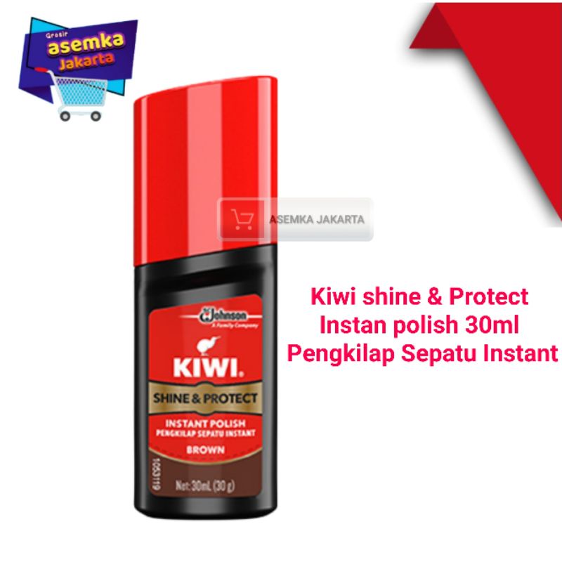 Semir instan Kiwi shine &amp; Protect Instan polish 30ml Pengkilap Sepatu Instant