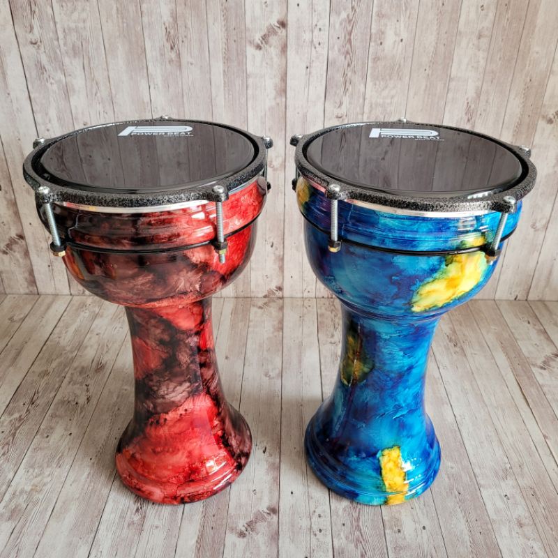 Calti Darbuka Dumbuk Pinggang 8 inch Mika Power Beat Bonus Kunci L Standar untuk Rebana Hadroh Berkualitas Termurah