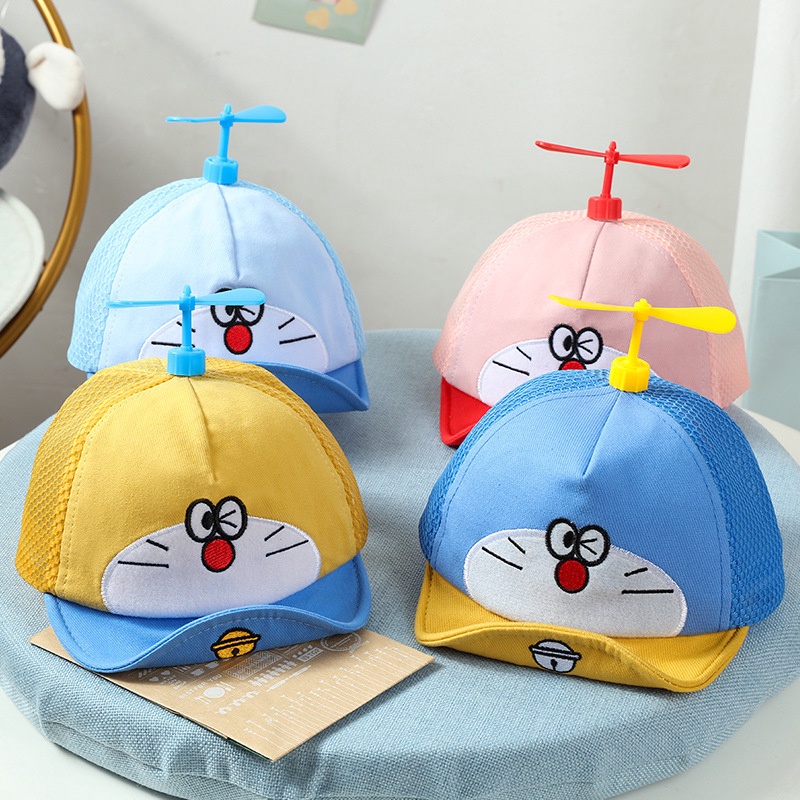 Topi baseball Anak Laki-Laki / Perempuan Musim Panas Motif Kartun Capung