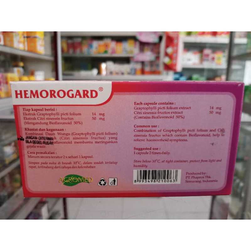 HEMOROGARD 1 STRIP @10 KAPSUL