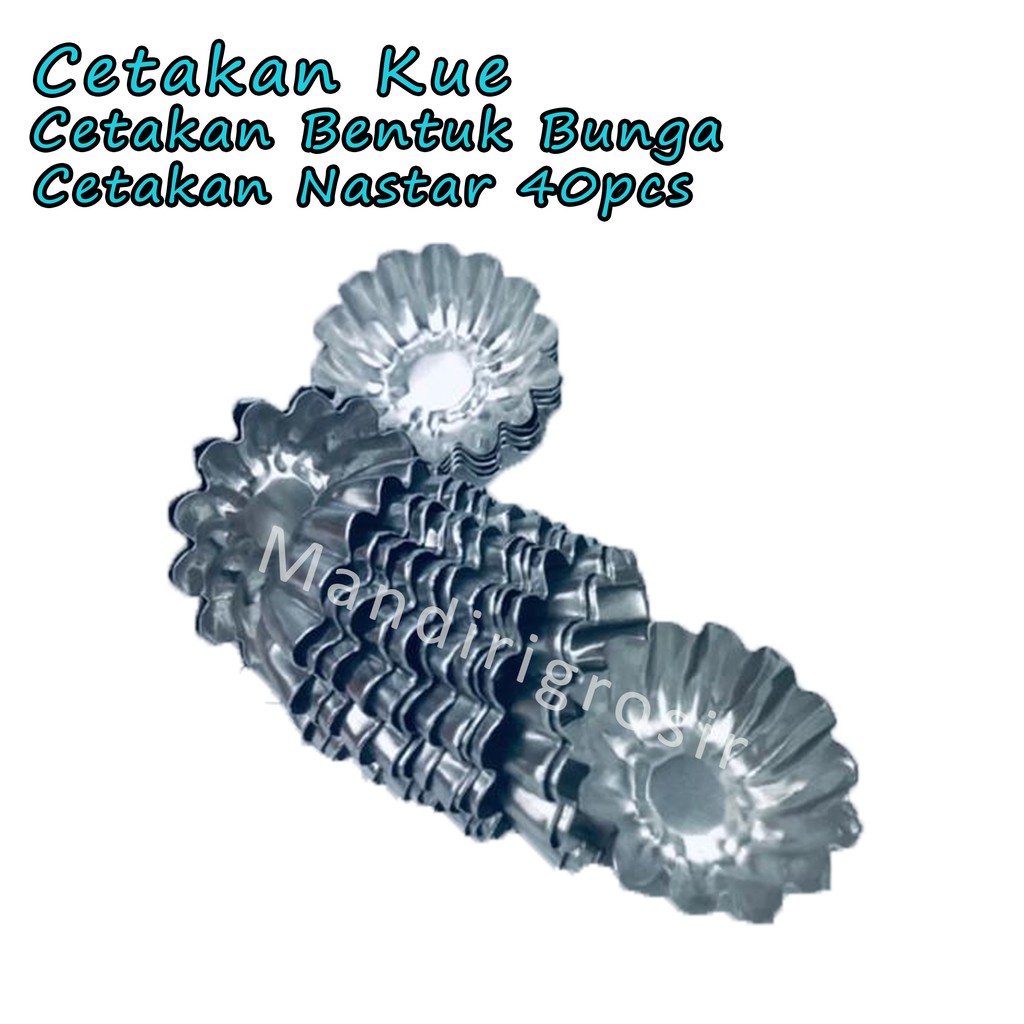 Cetakan Bentuk Bunga *Cetakan Nastar  * Cetakan Kue * 40pcs