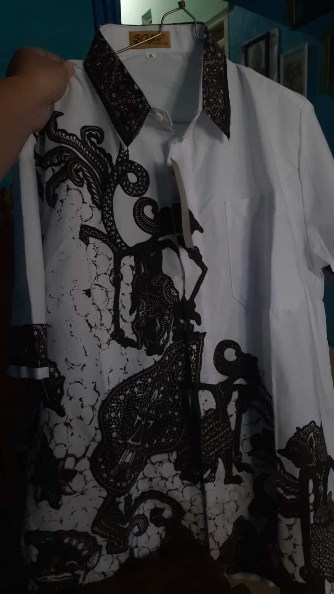 Kemeja Batik Wayang Putihan Kemeja Warna Putih Keren Motif Wayang