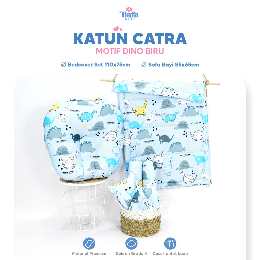 NAFA BABY - PAKET BUNDLING | Bedcover Baby Set  + Sofa Baby | Alas Tidur Perlengkapan Bayi EMPUK