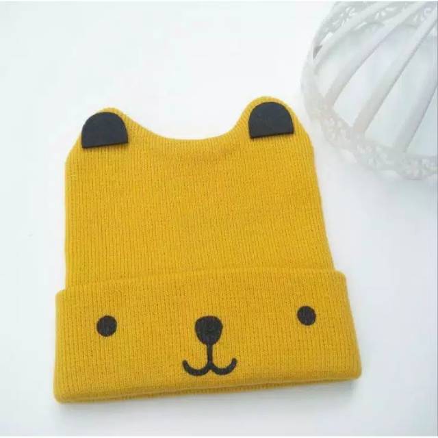 Topi bayi BEAR , KUPLUK BEAR karakter, kupluk bayi murah