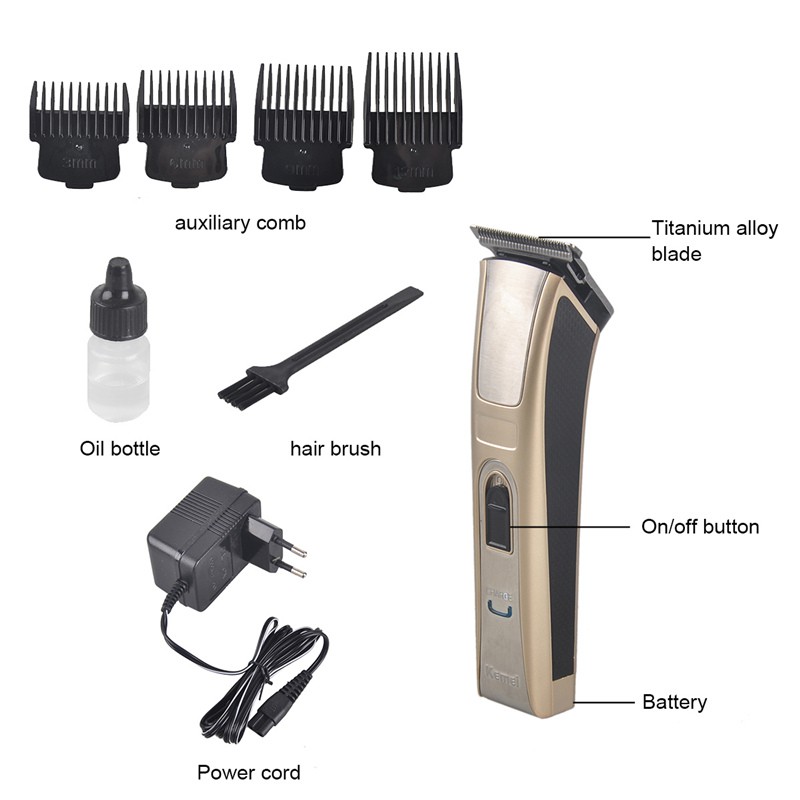 Hair Clipper Kemei KM-5017 Alat Cukur Rambut Cas