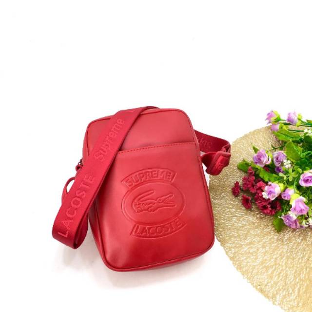 shoulder bag supreme x lacoste