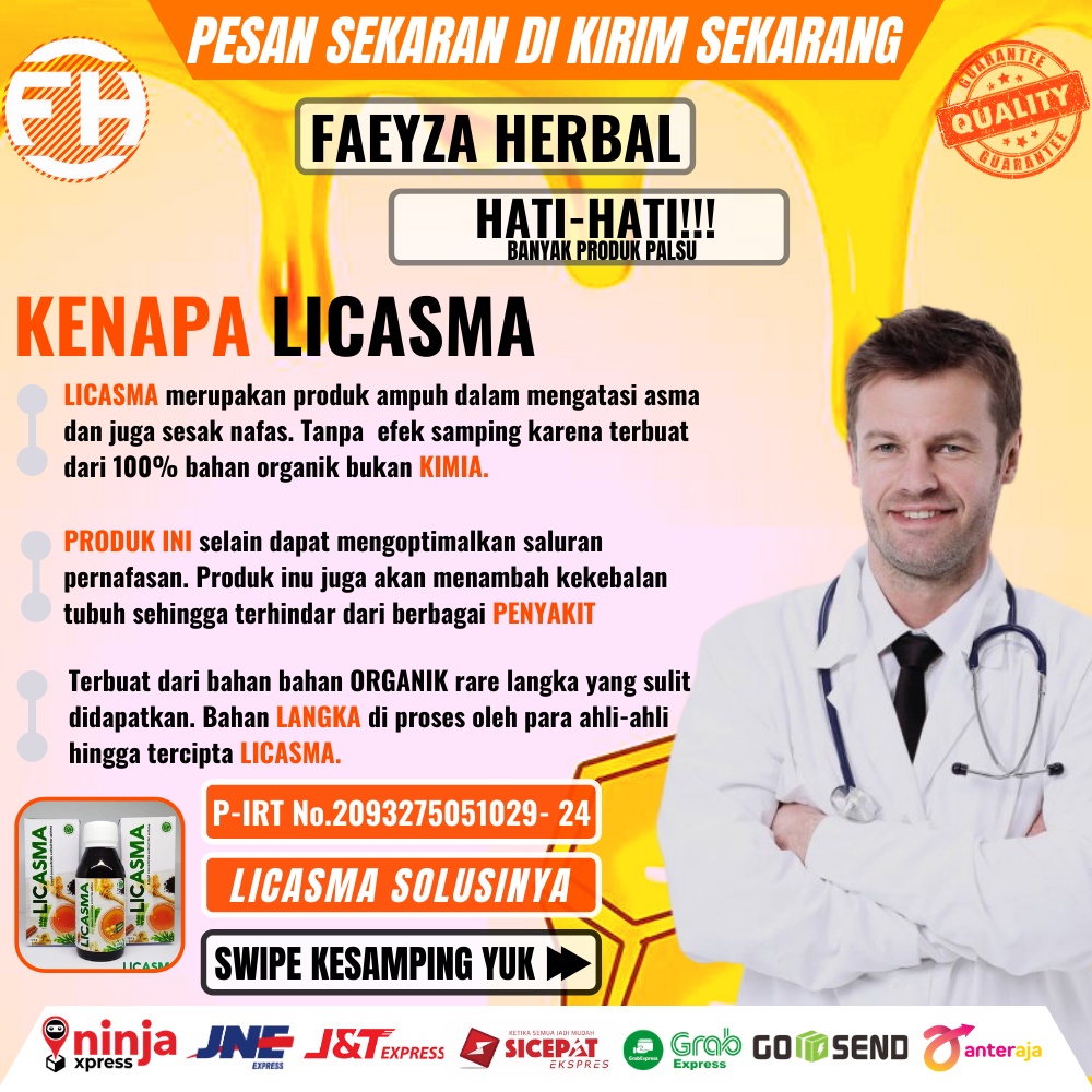 (BISA COD) MADU LICASMA ATASI ASMA KRONIS, TBC, PARU2 HERBAL LICASMA Madu Obat herbal Sesak Nafas Asma Nyeri Dada Batuk Menahun Sakit Tenggorokan TBC Paru Paru BPOM 07-4