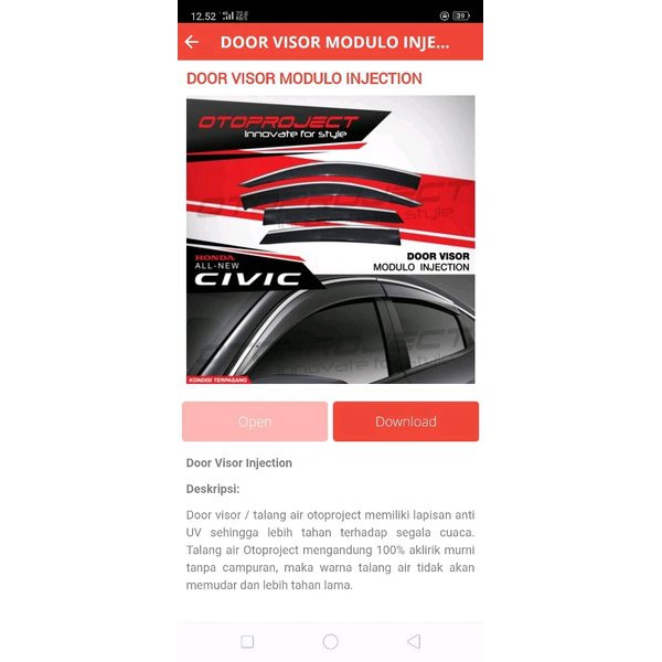 onderdil Talang air Modulo Civic turbo