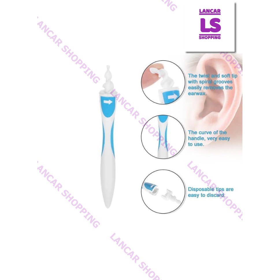 [COD] Pembersih Telinga Smart Swab Easy Earwax Ear Cleaner Korek Kuping Pick