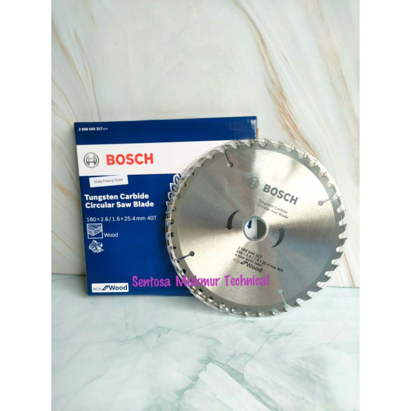 BOSCH ECO 7 x 40 T Mata Circular Saw Gergaji Potong Kayu Wood 7&quot; x 40T