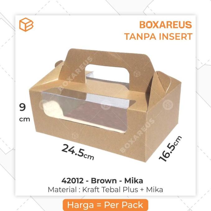

40422 B TANPA INSERT | Box. Dus. Kemasan. Cupcake Box. Cake Box