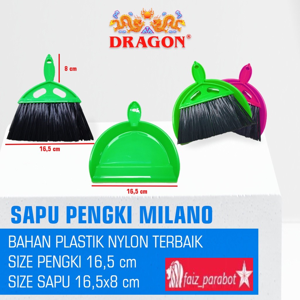 Sapu Pengki Mini Dragon Milano Kecil Set Mini