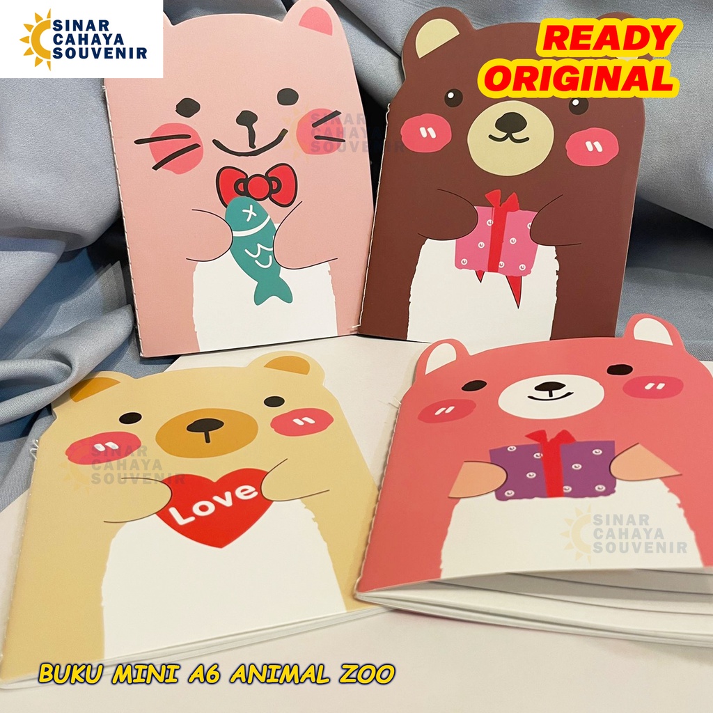 

Buku Mini A6 Animal Zoo Random | Notebook Kecil | Buku Diary Lucu ATK | Buku Memo Kecil Catatan Kerja Sekolah Murah Meriah