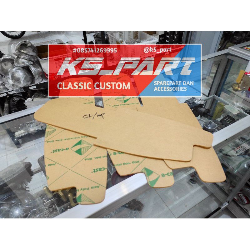 Mika kolong cb gl megapro acrylic bening tebal 3mm