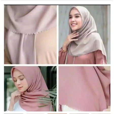 HIJAB LASERCUT BELLA SQUARE POLYCOTTON HITS KEKINIAN BELLA SQUARE LASERCUT BISA COD