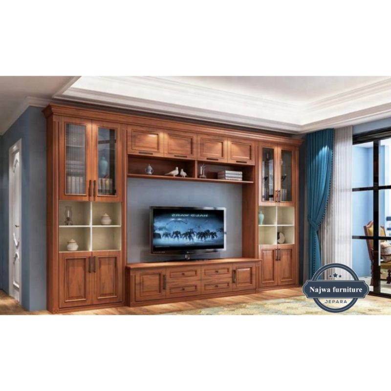 LEMARI JATI BUFET JATI BUFET TV JATI SOLID