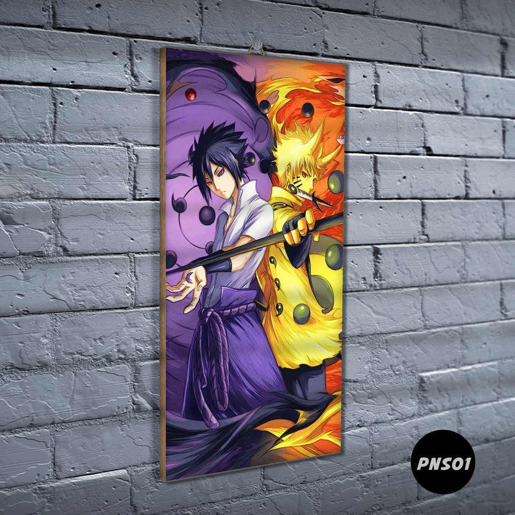 Poster Kayu Naruto / Dekorasi Rumah /Poster murah/ Anime / desain / 2021 / gambar / PNS-PNS01