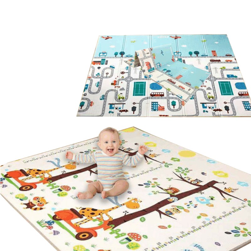 Playmat alas lesehan bayi karpet tidur bayi anti air tebal 8mm Karpet bayi tikar camping