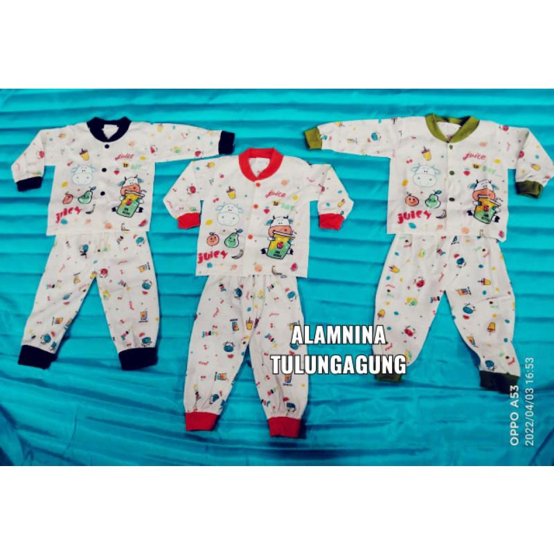 setelan panjang setelan piyama baju tidur anak