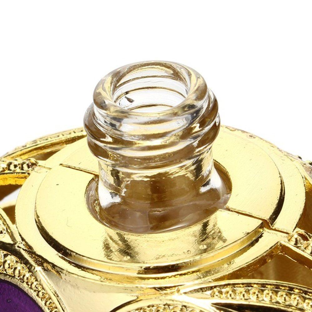 [Elegan] Botol Isi Ulang Portabel Koleksi Bentuk Hati Kaca Kristal Vintage Botol Kosong
