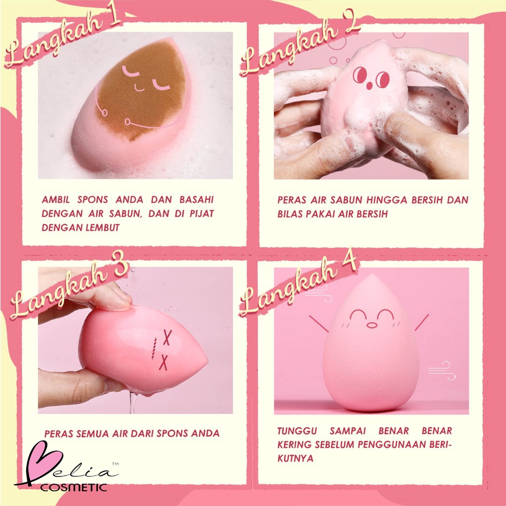 ❤ BELIA ❤ PINKFLASH Baby Skin Blender PINKTIME Show | Beauty Blender Pink | Pink Flash BPOM PF-T01