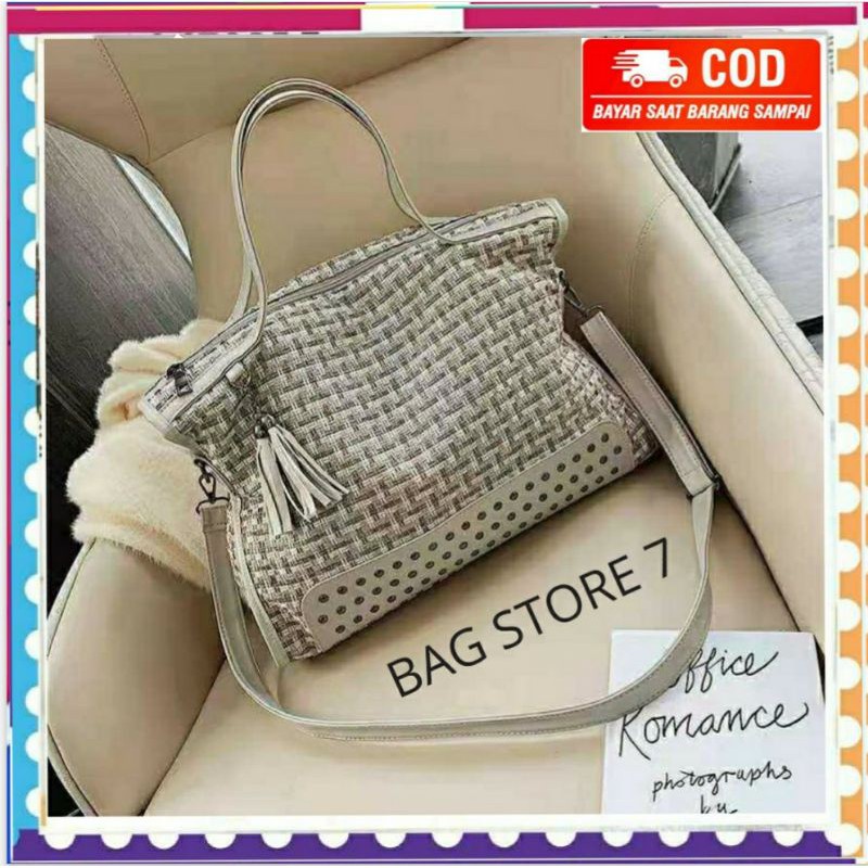 TAS WANITA CEWEK IMPORT TERBARU SHOULDER BAG UKURAN BESAR CANTIK BRANDED MURAH  BAHU / BAG STORE 7