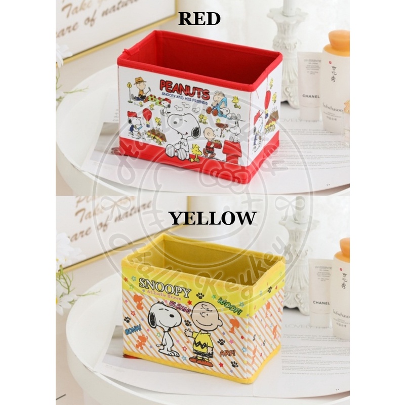 kotak box lipat storage serbaguna ukuran S snoopy