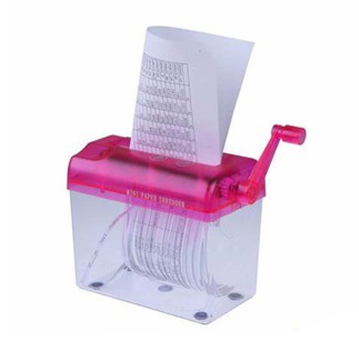 Penghancur Kertas Manual Alat Potong Kertas Paper Shredder Kertas A4 Legal CD Kartu ATM Kredit