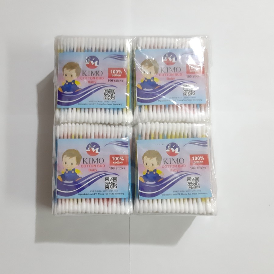 Isi 100 Korek Kuping cotton bud KIMO baby refill untuk bayi | cunvalla