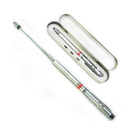 

Bolpoint Pulpen Laser Pointer Senter Stik Komando Magnet Pena Ballpoint Multifungsi 5 in 1