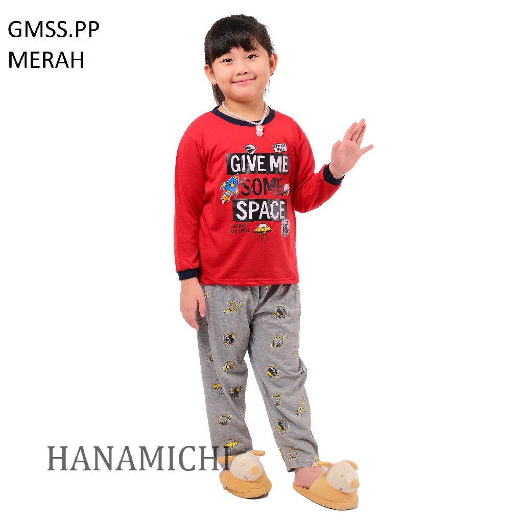 Hanamichi GMSS.PP Piyama Anak Bergambar Lengan Panjang