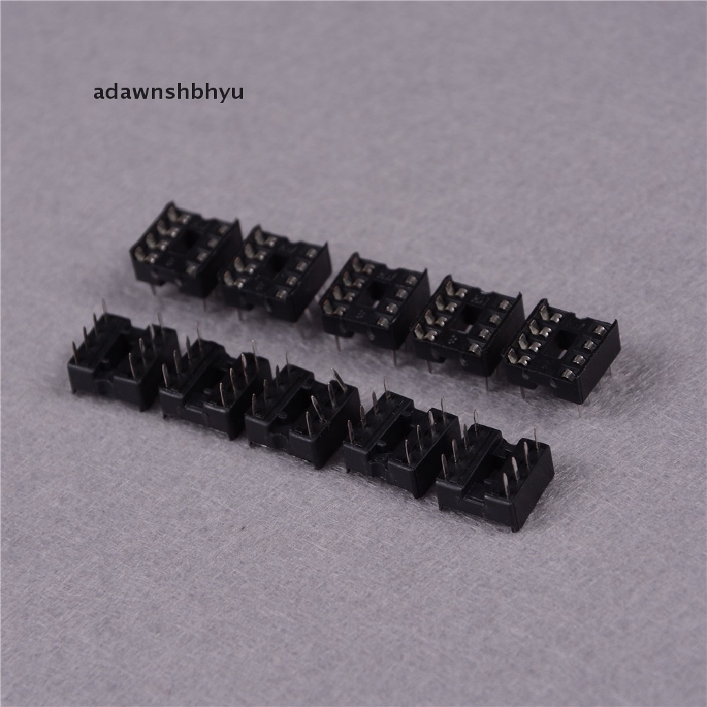 Adawnshbhyu 100PCS Soket Adapter IC DIP Pitch 8 Pin Tipe Solder